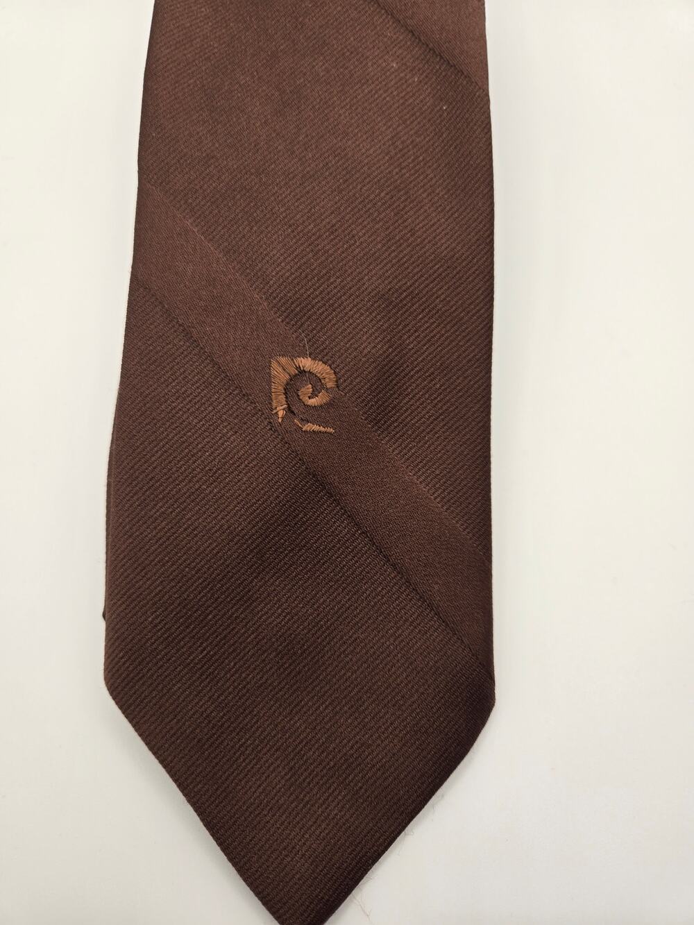 Pierre Cardin Brown Diagonal Stripe Necktie